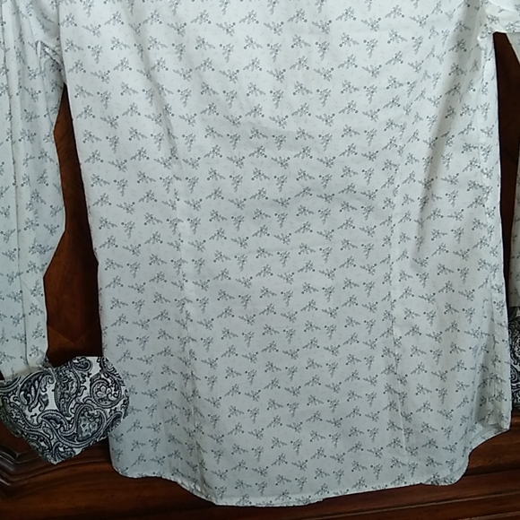 Jared Lang Long Sleeve Cotton Print Shirt - Picture 4 of 8